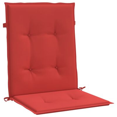 vidaXL وسائد كرسي حديقة 6 ق أحمر 100×50×3 سم