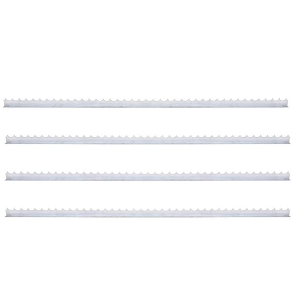 vidaXL أشواك جدارية 4 ق 1 م فولاذ مجلفن