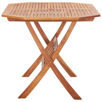 vidaXL طاولة حديقة قابلة للطي 135×85×75 سم خشب اكاسيا صلب