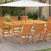 vidaXL طاولة حديقة 200&times;100&times;74 سم خشب أكاسيا صلب
