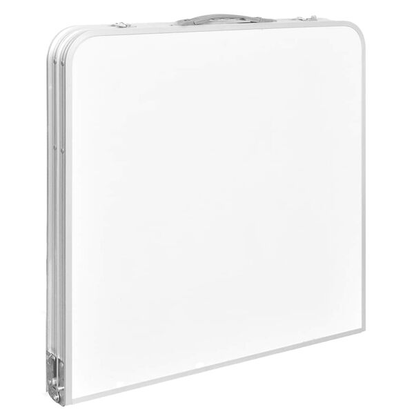 vidaXL طاولة تخييم قابلة للطي ذات ارتفاع قابل للتعديل 120×60 سم