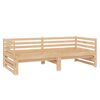 vidaXL سرير نهاري قابل للسحب خشب صنوبر صلب 2×(90×200) سم