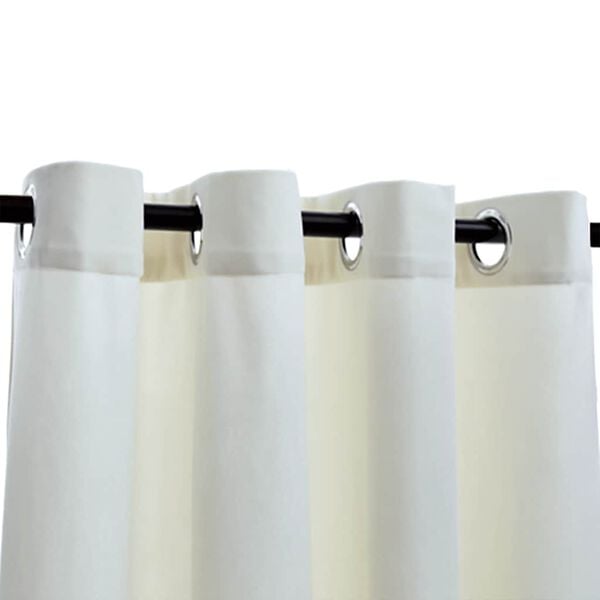 vidaXL ستائر بلاك اوت بحلقات 2 ق كريمي مخملي 225x140 سم