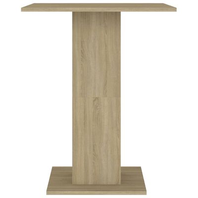 vidaXL طاولة بيسترو سنوما أوك 60×60×75 سم خشب مضغوط
