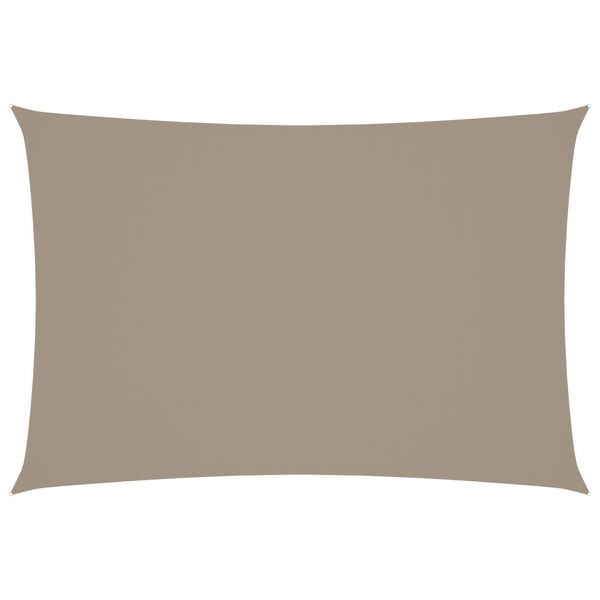 vidaXL مظلة شراعية قماش أكسفورد مستطيلة 2.5×4.5 م رمادي بني