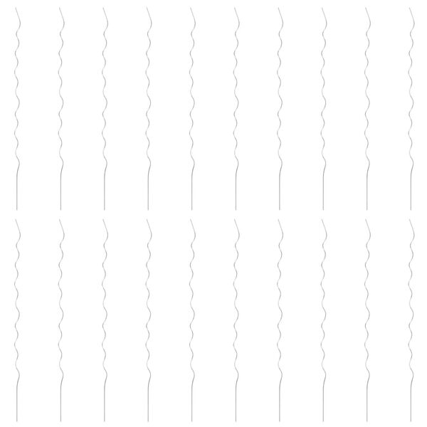 vidaXL دعامات نباتات لولبية 20 ق 170 سم فولاذ مجلفن