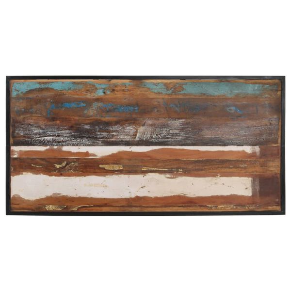 vidaXL طاولة طعام 140 سم خشب مستصلح صلب