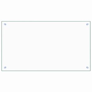 vidaXL لوح باكسبلاش شفاف للمطبخ 50x90 سم زجاج مقسى