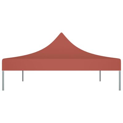 vidaXL سقف خيمة حفلات 4×3 م قرميدي 270 جم/م²
