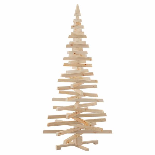 vidaXL أشجار عيد الميلاد مع حامل طبيعي 180 cm solid pine wood