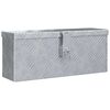 vidaXL صندوق ألومنيوم 48.5&times;14&times;20 سم فضي