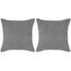 vidaXL مجموعة وسائد 2 ق مخمل 45x45 رمادي