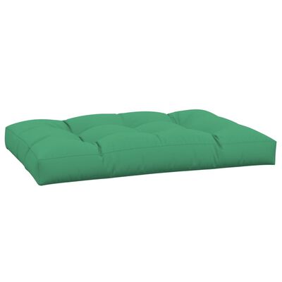 vidaXL وسادة أريكة طبليات أخضر 120×80×10 سم