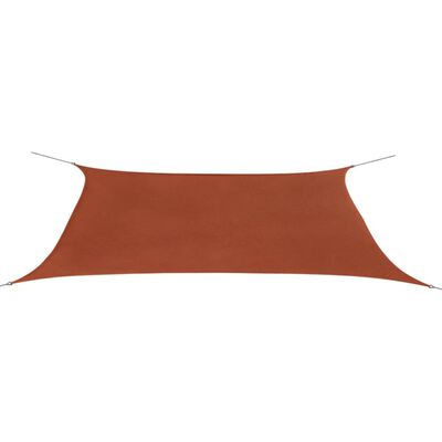 vidaXL مظلة شراعية قماش أكسفورد مستطيلة 4×6 م قرميدي