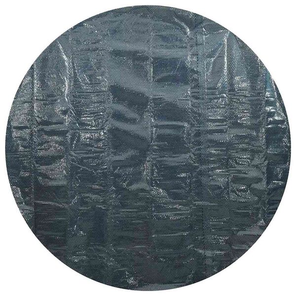 vidaXL لوح حمام سباحة شمسي بولي إيثيلين PE عائم 300 سم أسود وأزرق