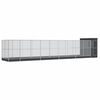 vidaXL Aviary with Extension Silver 1037x203x216 cm Steel - Untranslated