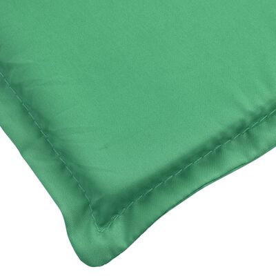 vidaXL وسادة كرسي تشمس أخضر 200×70×3 سم قماش