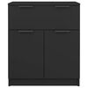 vidaXL خزانة جانبية 60x30x70 سم خشب صناعي أسود