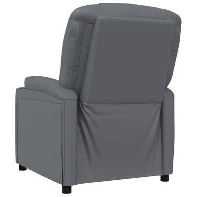 vidaXL كرسي قابل للإمالة جلد صناعي أنثراسيت