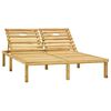vidaXL سرير تشمّس مزدوج خشب صنوبر مُشرًّب أخضر