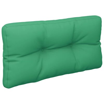vidaXL وسادة أريكة طبليات أخضر 70×40×10 سم
