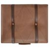 vidaXL مقعد تخزين 40 سم جلد صناعي بنى