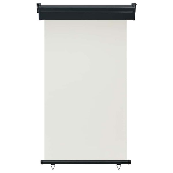 vidaXL مظلة شرفة جانبية 105×250 سم كريمي