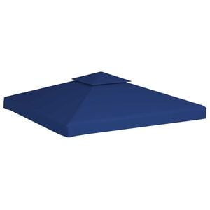 vidaXL غطاء مظلة جازيبو بديل 310 جم/م&sup2; أزرق داكن 3&times;3 متر