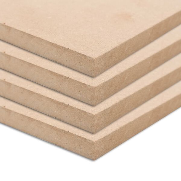 vidaXL ألواح خشب MDF مربعة 60×60 سم 25 ملم 4 ق