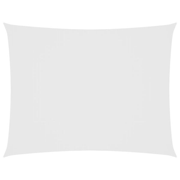 vidaXL مظلة شراعية قماش أكسفورد مستطيلة 2.5×4 م أبيض