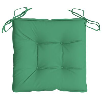 vidaXL وسائد كرسي 6 ق أخضر 50×50×7 سم قماش