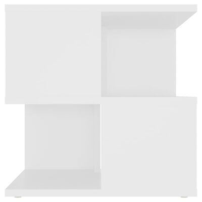 vidaXL طاولة جانبية أبيض 40×40×40 سم خشب صناعي