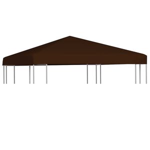 vidaXL غطاء سقف جازيبو 310 جم/ م&sup2; 3&times;3 م بني