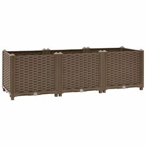 vidaXL حوض زراعي مرتفع 120&times;40&times;38 سم بولي بروبيلين
