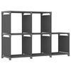 322604 vidaXL 5-Cube Display Shelf Grey 103x30x72,5 cm Fabric - Untranslated