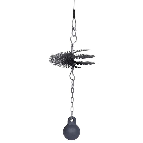 vidaXL فرشاة تنظيف مدخنة دائرية قطر 15 سم