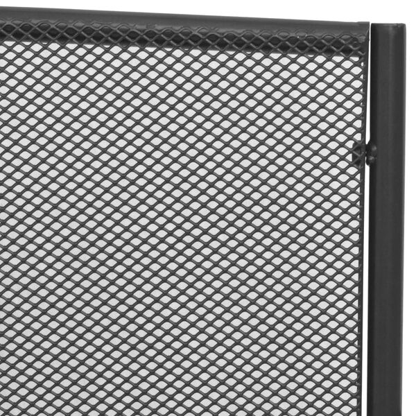 vidaXL مقعد حديقة 108 سم فولاذ وشبكة أنثراسيت