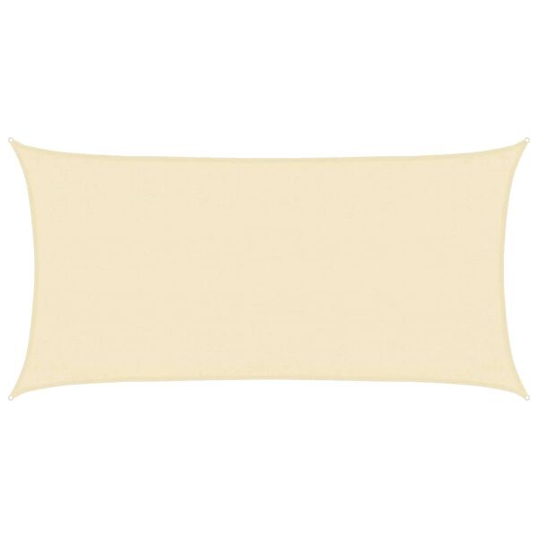 vidaXL مظلة شراعية 160 جم/م² كريمي 3×6 م HDPE