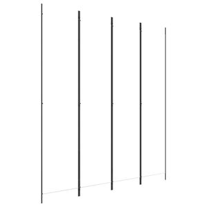 vidaXL مقسم غرفة 4-ألواح أبيض 200×220 سم قماش