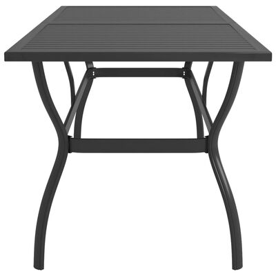 vidaXL طاولة حديقة أنثراسيت 190×80×72 سم فولاذ