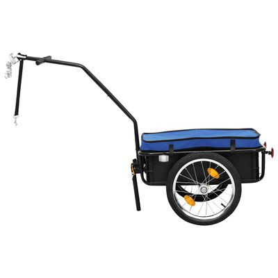 vidaXL VidaXL عربة دراجة/عربة يدوية 83x60x155 سم فولاذ أزرق