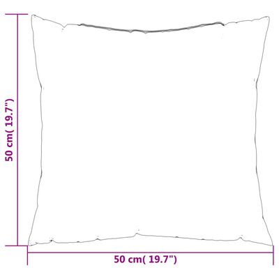 vidaXL 314344 vidaXL Throw Pillows 4 pcs Red 50x50 cm Fabric