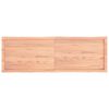 vidaXL سطح طاولة لون بني فاتح 160*50*(2-4) سم خشب صلب معالج وحواف خام