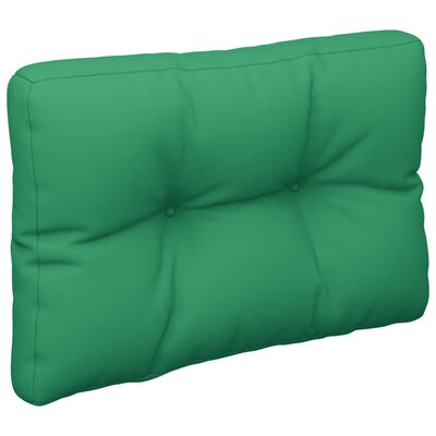 vidaXL وسائد أريكة طبلية 2 قطع أخضر