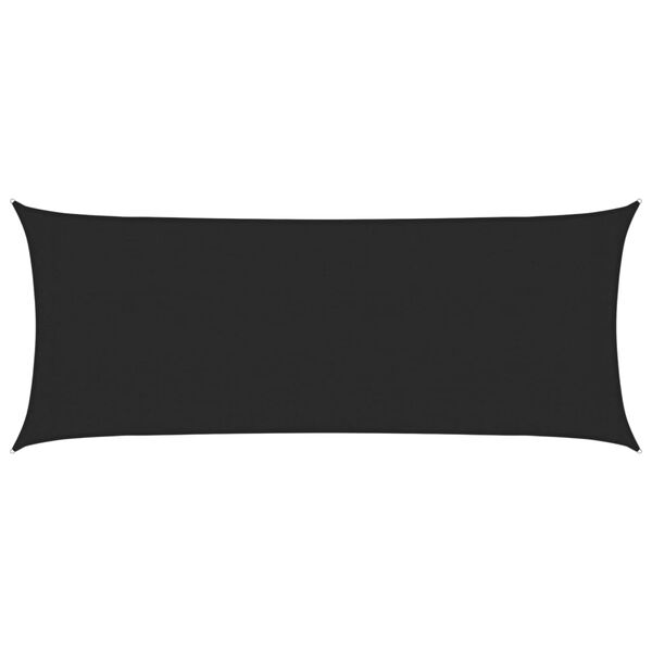 vidaXL مظلة شراعية 160 جم/م&sup2; أسود 2&times;4.5 م HDPE