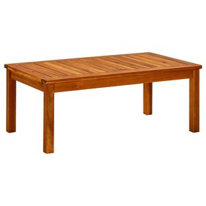 vidaXL طاولة قهوة للحديقة 90&times;50&times;36 سم خشب أكاسيا صلب
