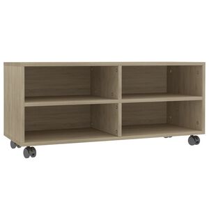 vidaXL خزانة تلفزيون بعجلات سونوما اوك 90&times;35&times;35 سم خشب صناعي