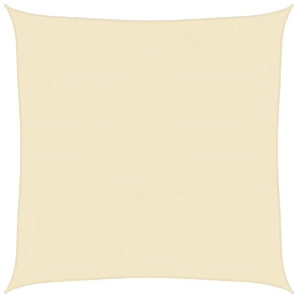 vidaXL مظلة شراعية 160 جم/م² كريمي 4×4 م HDPE