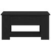 vidaXL طاولة قهوة البلوط الأسود 79 &times;49 &times;41 سم خشب صناعي