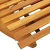 vidaXL مستلق 2-شخص 2 pcs بني 154 x 60 x 74 سم خشب الأكاسيا الصلب